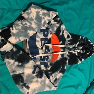 Long Sleeve Pepsi Cropped Hoodie